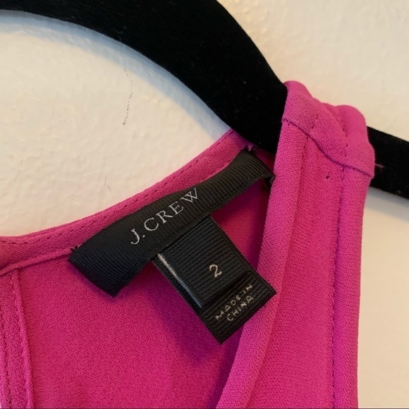 J. Crew Crepe Racerback Viscose Tank Top - Picture 3 of 7